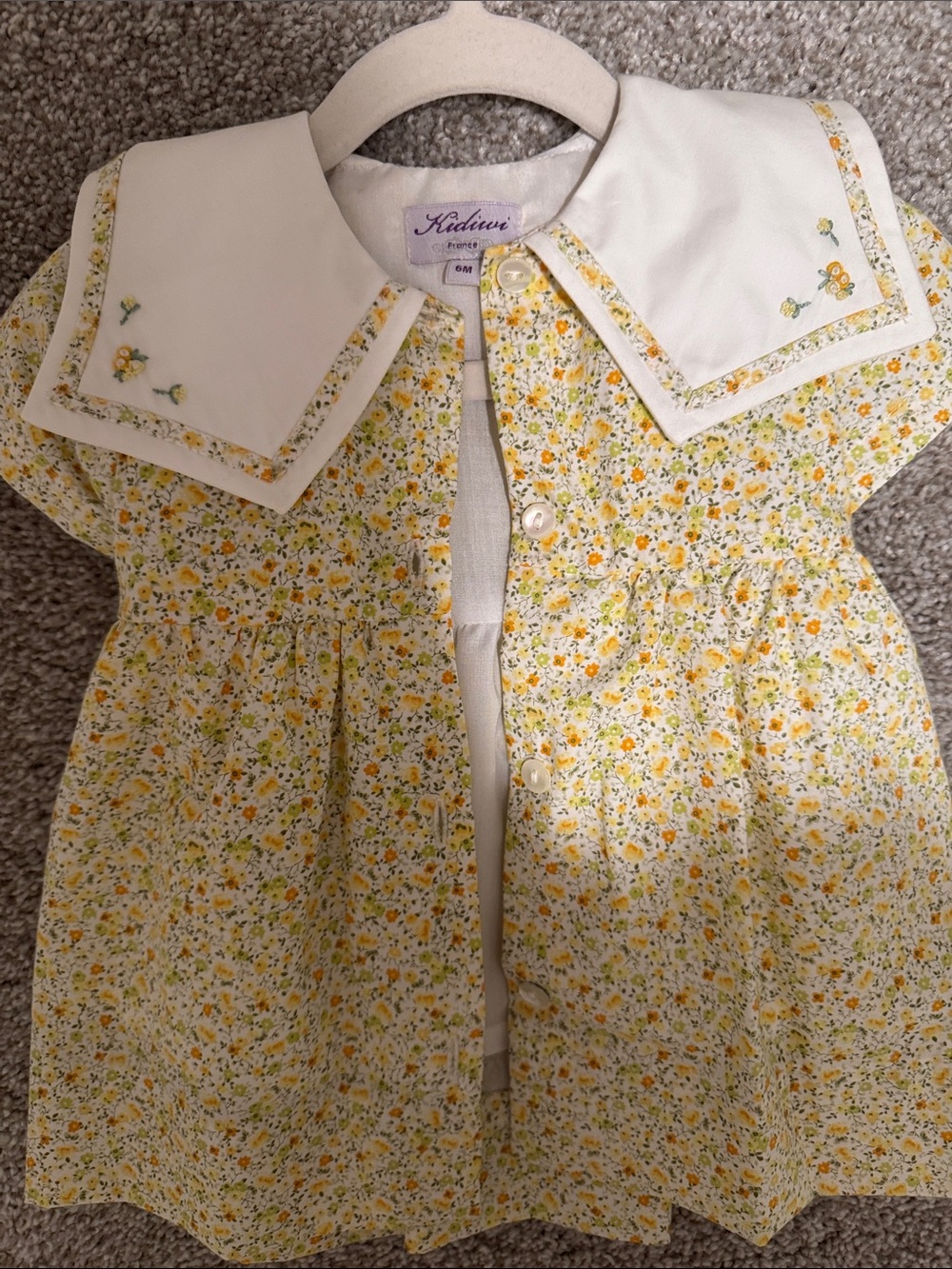 Kidiwi yellow floral dress